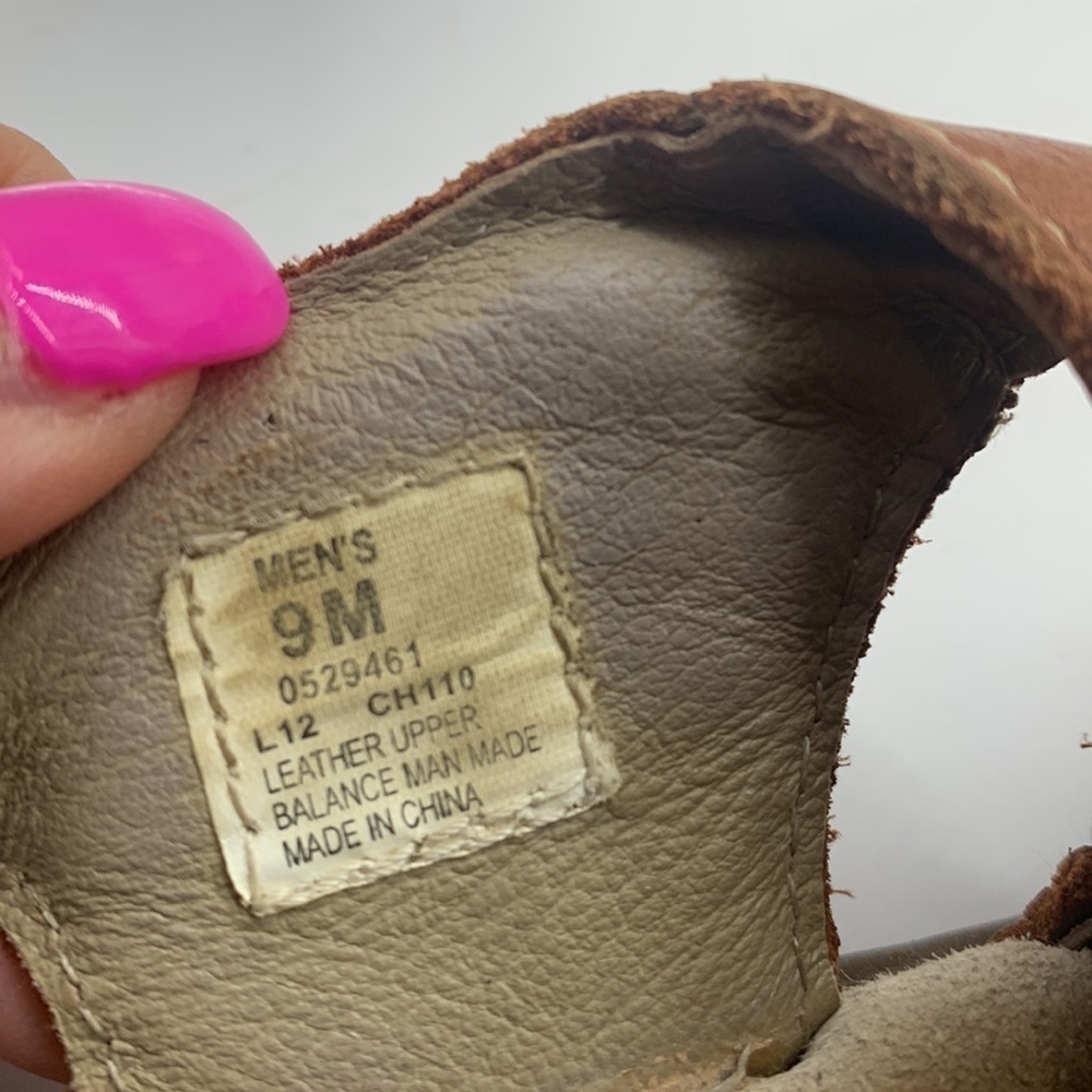 Sperry Brown Leather Fisherman Sandals Sz 9. MS1349C - Picture 8 of 8